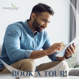 a man looking onto a smart device